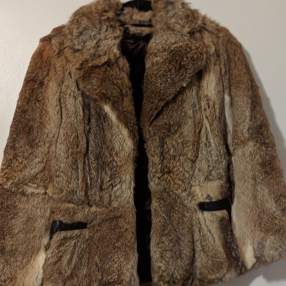 Vintage Rabbit Fur Coat